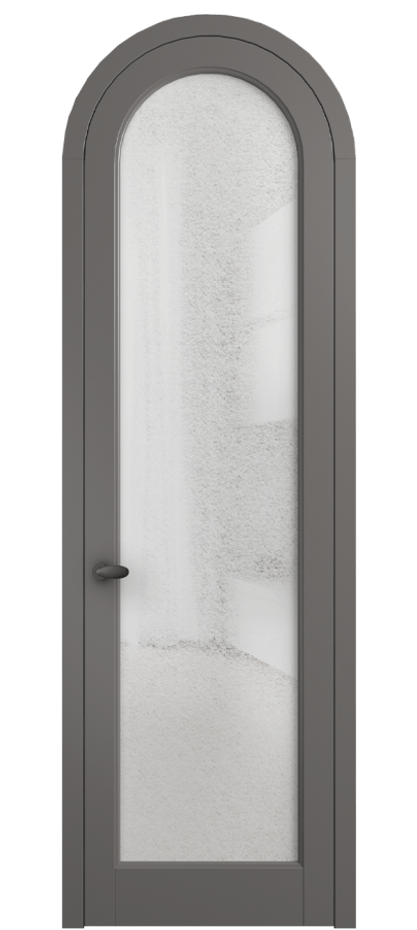 Межкомнатная дверь Палаццо 6814 Матовый классический серый Фактурное стекло "Лёд", триплекс Цена 26625340 so'm | Volhovec