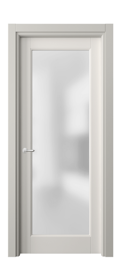 Межкомнатная дверь Тоскана Ромбо 6300 Матовый пудровый белый Сатинированное стекло Цена 19203600 so'm | Volhovec