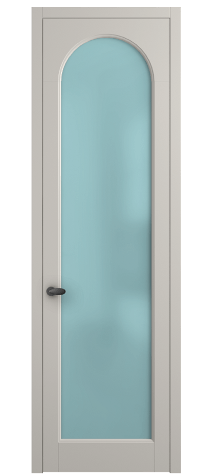 Межкомнатная дверь Палаццо 6804 Матовый облачно-серый Сатинированное голубое стекло, триплекс Цена 19696950 so'm | Volhovec