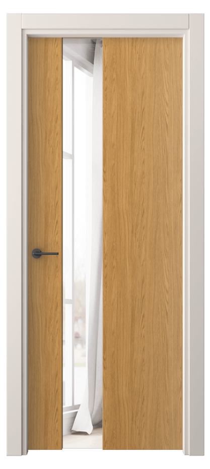 Межкомнатная дверь Freedom 4224 Ванильный дуб Двустороннее зеркало, триплекс, 6 мм Цена 40299 ₽ | Volhovec