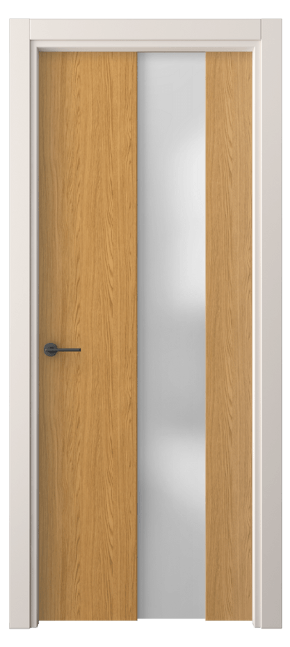 Межкомнатная дверь Freedom 4226 Ванильный дуб Сатинированное стекло Цена 6625780 so'm | Volhovec