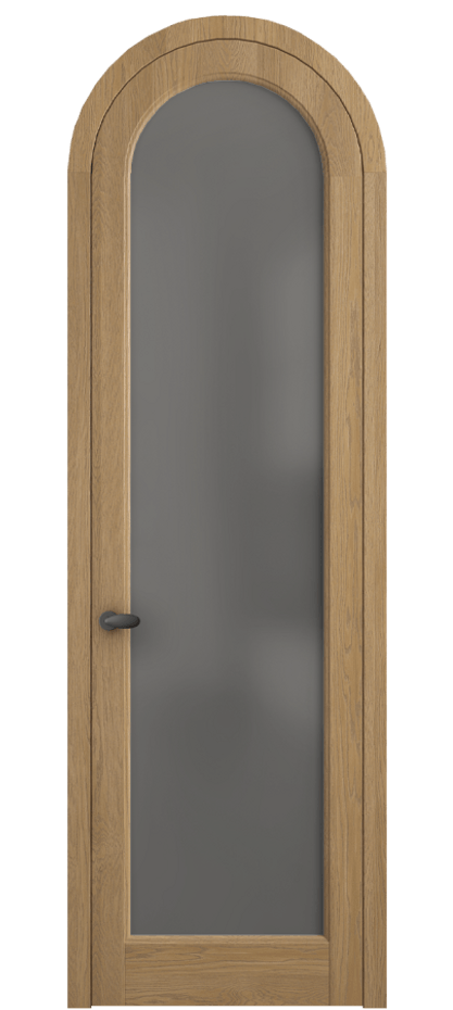 Межкомнатная дверь Палаццо 6814 Дуб пшеничный матовый Сатинированное серое стекло, триплекс Цена 42761810 so'm | Volhovec