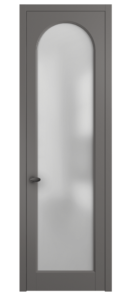 Межкомнатная дверь Палаццо 6804 Матовый классический серый Сатинированное стекло Цена 141270 сом | Volhovec