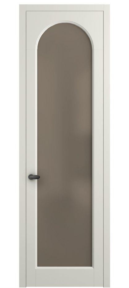 Межкомнатная дверь Палаццо 6804 Матовый жемчужный Сатинированное бронзовое стекло, триплекс Цена 19696950 so'm | Volhovec