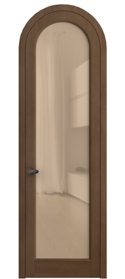 Межкомнатная дверь Палаццо 6814 Бук тёмный матовый Рифлёное оранжевое стекло "Дюна", триплекс Цена 36811880 so'm | Volhovec