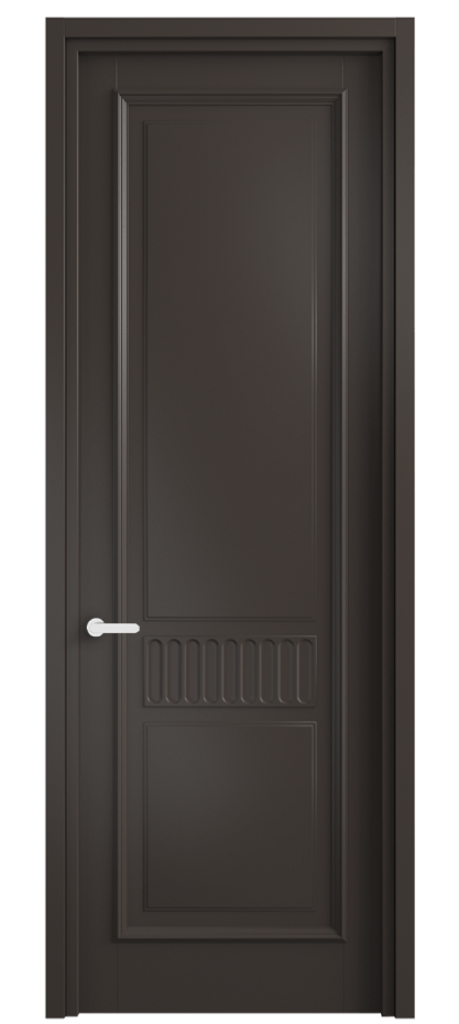 Дверь межкомнатная Шарм 6707 Матовый антрацит Узкий классический наличник МАН Цена 19832900 so'm Наличники уже входят в базовый комплект. Фабрика дверей Волховец 8 (800) 551 43 19 Межкомнатная дверь Шарм 6707 Матовый антрацит Цена 19832900 so'm | Volhovec