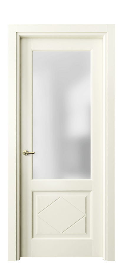 Межкомнатная дверь Тоскана Ромбо 6342 Матовый молочно-белый Сатинированное стекло Цена 641350 AMD | Volhovec