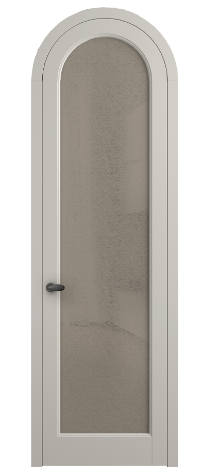 Межкомнатная дверь Палаццо 6814 Матовый облачно-серый Фактурное бронзовое стекло "Лёд", триплекс Цена 26625340 so'm | Volhovec