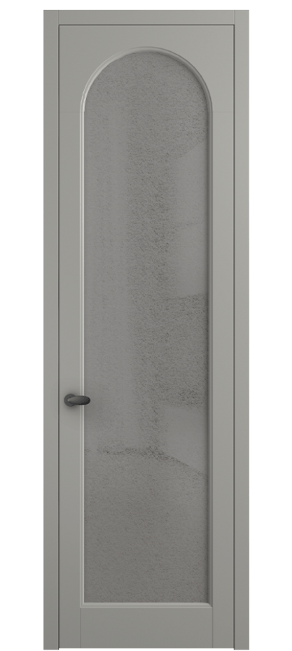 Межкомнатная дверь Палаццо 6804 Матовый нейтральный серый Фактурное серое стекло "Лёд", триплекс Цена 20914950 so'm | Volhovec