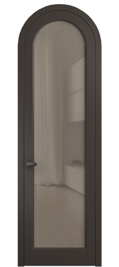 Межкомнатная дверь Палаццо 6814 Матовый антрацит Рифлёное бронзовое стекло "Дюна", триплекс Цена 26625340 so'm | Volhovec