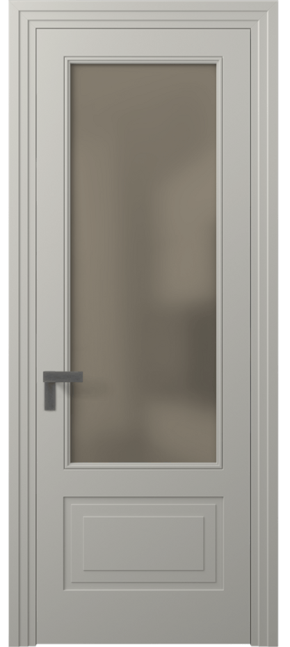 Межкомнатная дверь Рокка 8342 Матовый тёплый серый Сатинированное бронзовое стекло, триплекс Цена 16828500 so'm | Volhovec