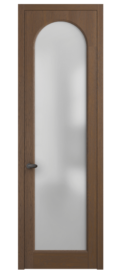 Межкомнатная дверь Палаццо 6804 Дуб каштановый матовый Сатинированное стекло Цена 30963450 so'm | Volhovec