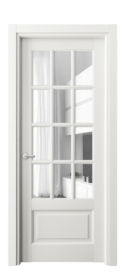 Межкомнатная дверь Toscana Grigliato 6313 Бук серый Прозрачное стекло Цена 23182400 so'm | Volhovec