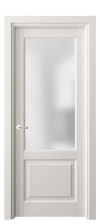 Межкомнатная дверь Лигнум 0740 Дуб пудровый белый Сатинированное стекло Цена 26268000 so'm | Volhovec