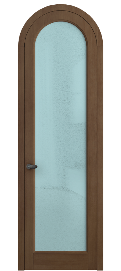 Межкомнатная дверь Палаццо 6814 Бук тёмный матовый Фактурное голубое стекло "Лёд", триплекс Цена 36811880 so'm | Volhovec