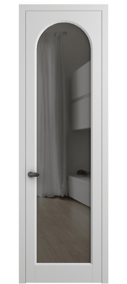 Дверь межкомнатная Палаццо 6804 Матовый белоснежный Прозрачное серое стекло, триплекс 0536 МБЛ Цена 19696950 so'm Наличники уже входят в базовый комплект. Фабрика дверей Волховец 8 (800) 551 43 19 Межкомнатная дверь Палаццо 6804 Матовый белоснежный Прозрачное серое стекло, триплекс Цена 19696950 so'm | Volhovec