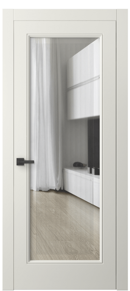 Дверь межкомнатная Linea 8300 Матовый жемчужный Прозрачное стекло с гравировкой "Каннелюры", триплекс Гладкий компланарный наличник MЖМ* Цена 16990900 so'm Наличники уже входят в базовый комплект. Фабрика дверей Волховец 8 (800) 551 43 19 Межкомнатная дверь Linea 8300 Матовый жемчужный Прозрачное стекло с гравировкой "Каннелюры", триплекс Цена 16990900 so'm | Volhovec