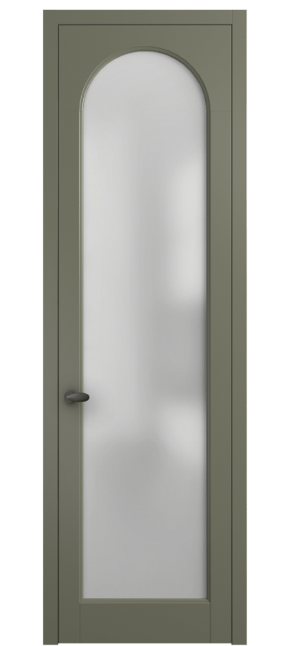 Межкомнатная дверь Палаццо 6804 Матовый оливковый тёмный Сатинированное стекло Цена 19696950 so'm | Volhovec
