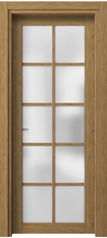 Межкомнатная дверь Neo 2106 Грецкий орех Сатинированное стекло Цена 5359000 so'm | Volhovec