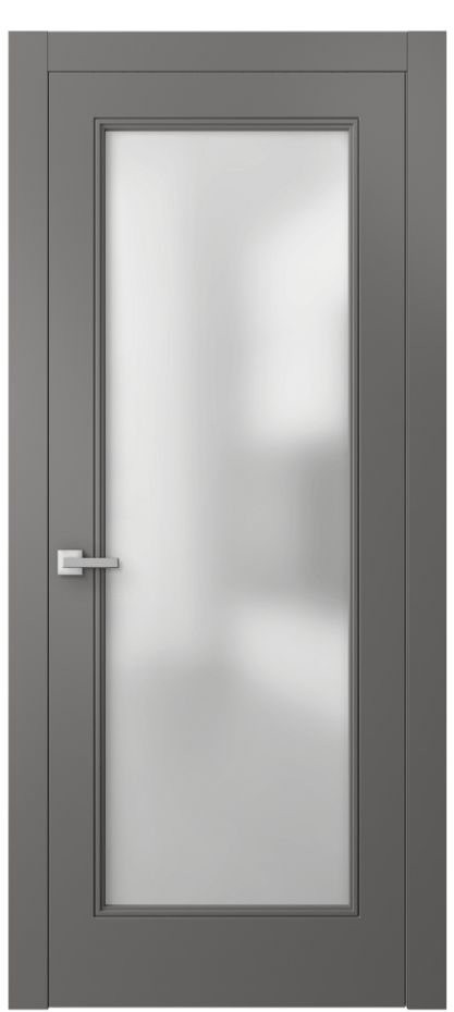 Межкомнатная дверь Linea 8300 Матовый классический серый Сатинированное стекло Цена 15163900 so'm | Volhovec