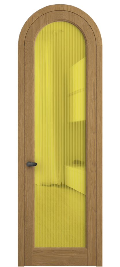 Дверь межкомнатная Палаццо 6814 Дуб солнечный матовый Рифлёное жёлтое стекло "Мору", триплекс 0536R ДСЛМ Цена 43512910 so'm Наличники уже входят в базовый комплект. Фабрика дверей Волховец 8 (800) 551 43 19 Межкомнатная дверь Палаццо 6814 Дуб солнечный матовый Рифлёное жёлтое стекло "Мору", триплекс Цена 43512910 so'm | Volhovec