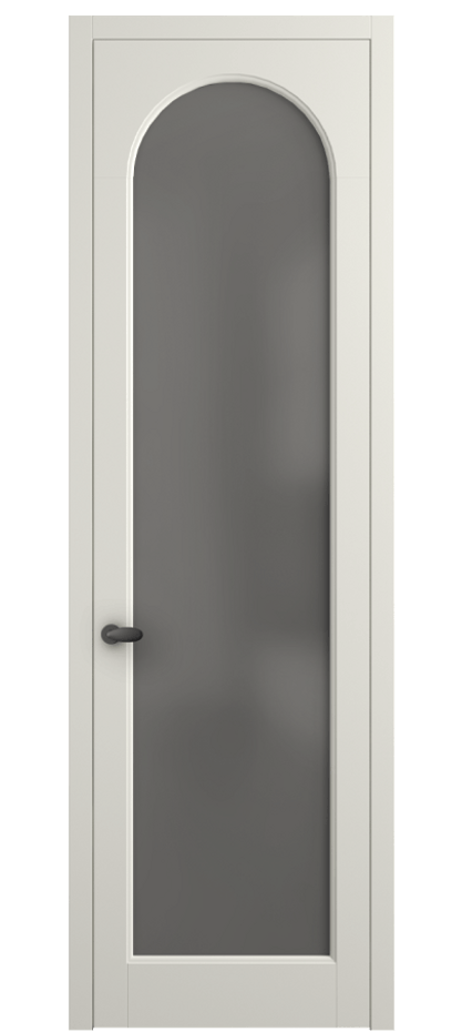 Межкомнатная дверь Палаццо 6804 Матовый жемчужный Сатинированное серое стекло, триплекс Цена 19696950 so'm | Volhovec