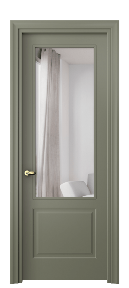 Межкомнатная дверь Esse 8552 Матовый оливковый тёмный Двустороннее зеркало, триплекс Цена 12451820 so'm | Volhovec