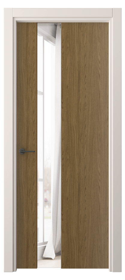 Межкомнатная дверь Freedom 4224 Торфяной дуб Двустороннее зеркало, триплекс, 6 мм Цена 32239 ₽ | Volhovec