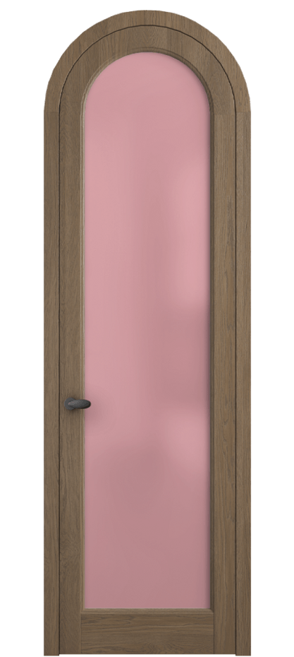 Межкомнатная дверь Палаццо 6814 Дуб джутовый матовый Сатинированное розовое стекло, триплекс Цена 42761810 so'm | Volhovec