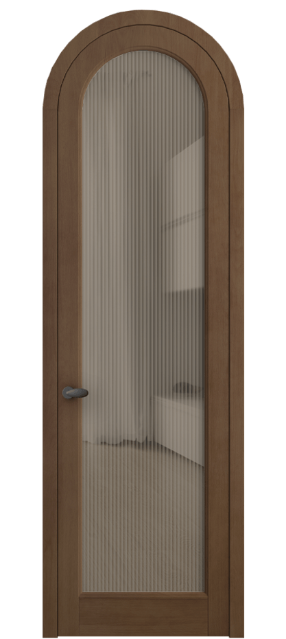 Межкомнатная дверь Палаццо 6814 Бук тёмный матовый Рифлёное бронзовое стекло "Мору", триплекс Цена 36487080 so'm | Volhovec