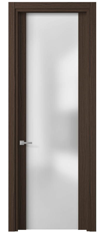 Межкомнатная дверь Планум 4114 Экзотик трюфельный матовый Сатинированное стекло Цена 15366900 so'm | Volhovec