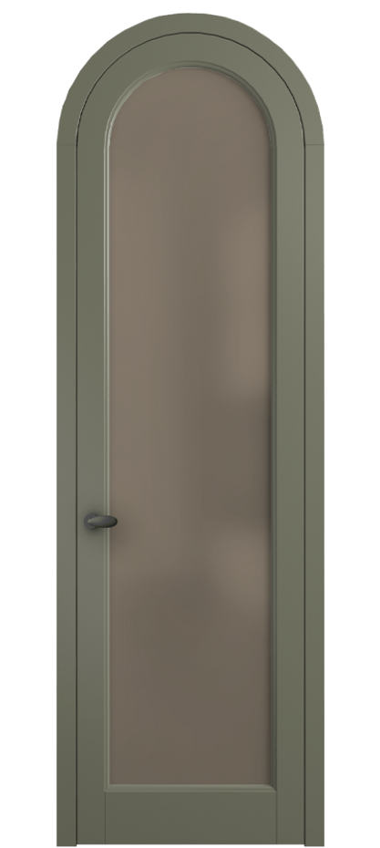 Межкомнатная дверь Палаццо 6814 Матовый оливковый тёмный Сатинированное бронзовое стекло, триплекс Цена 26036640 so'm | Volhovec