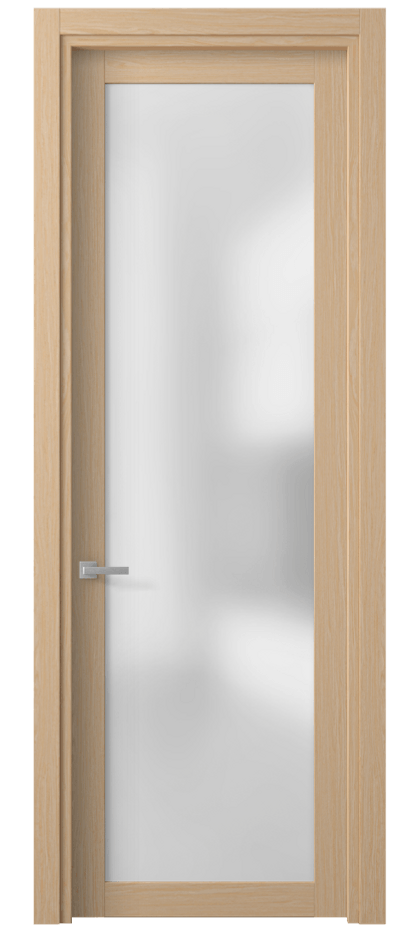 Межкомнатная дверь Planum 2102 Дуб молочный Сатинированное стекло Цена 11855000 so'm | Volhovec