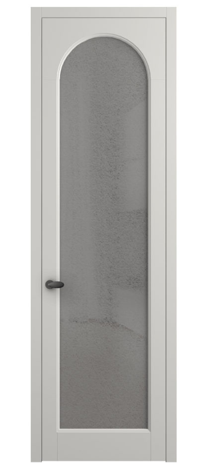 Межкомнатная дверь Палаццо 6804 Матовый серый Фактурное серое стекло "Лёд", триплекс Цена 20914950 so'm | Volhovec