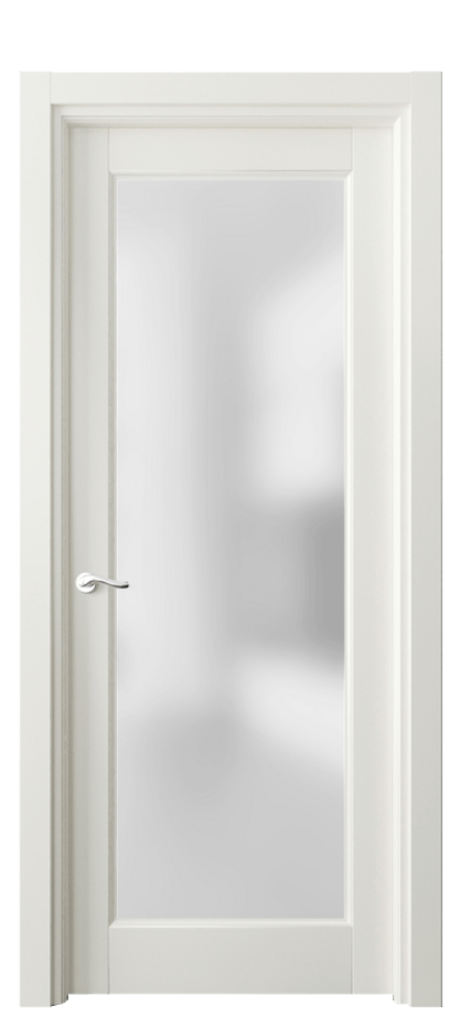 Межкомнатная дверь Лигнум 0700 Матовый жемчужный Сатинированное стекло Цена 19305100 so'm | Volhovec