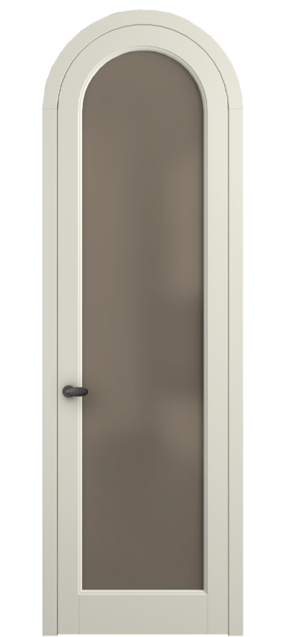 Межкомнатная дверь Палаццо 6814 Матовый молочно-белый Сатинированное бронзовое стекло, триплекс Цена 25407340 so'm | Volhovec