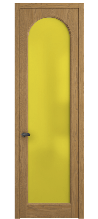 Межкомнатная дверь Палаццо 6804 Дуб солнечный матовый Сатинированное жёлтое стекло, триплекс Цена 30963450 so'm | Volhovec