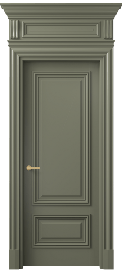 Межкомнатная дверь Антик 7307 Матовый оливковый тёмный  Цена 33781030 so'm | Volhovec