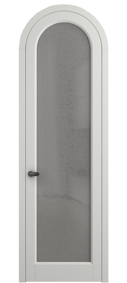 Межкомнатная дверь Палаццо 6814 Матовый светло-серый Фактурное серое стекло "Лёд", триплекс Цена 26625340 so'm | Volhovec