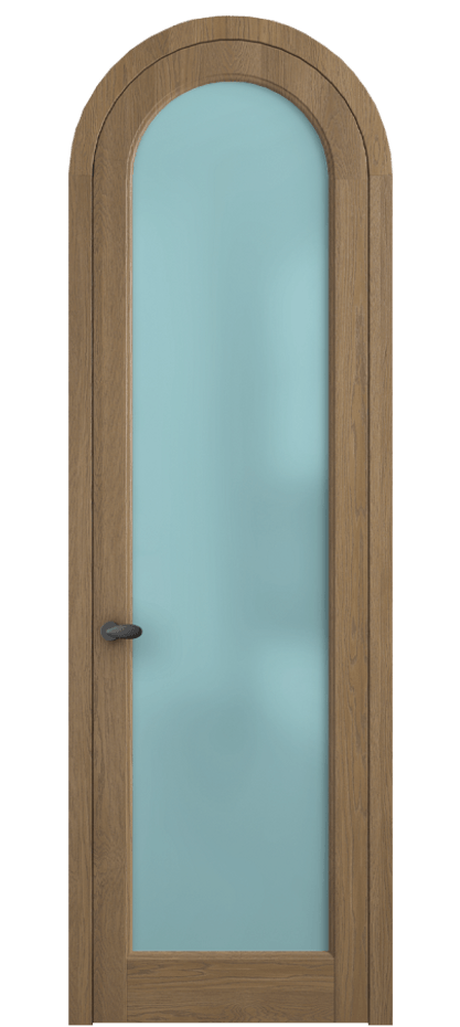 Межкомнатная дверь Палаццо 6814 Дуб мускатный матовый Сатинированное голубое стекло, триплекс Цена 42761810 so'm | Volhovec