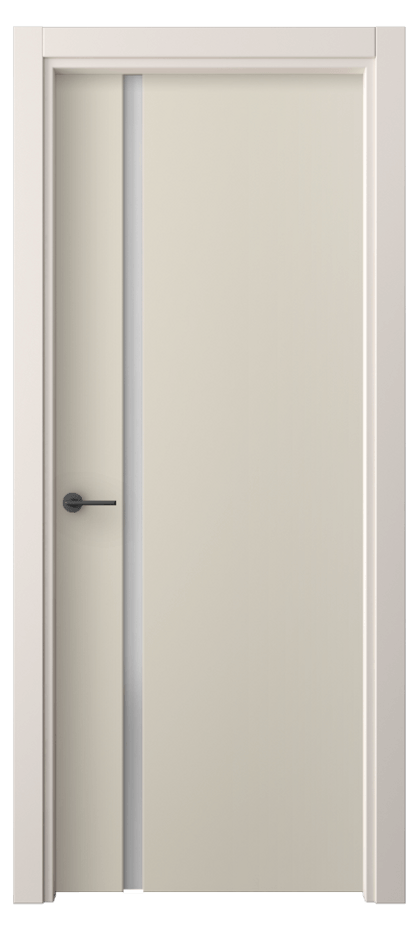 Межкомнатная дверь Freedom 4222 ПЭТ светло-бежевый Сатинированное стекло Цена 33880 ₽ | Volhovec