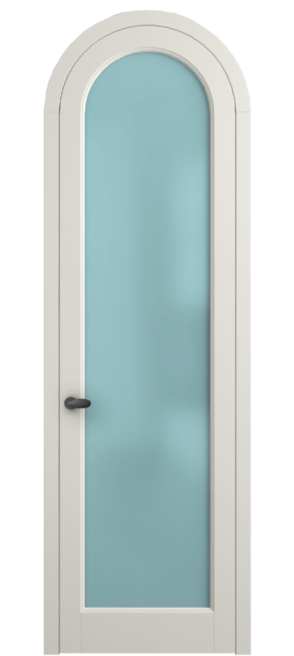 Межкомнатная дверь Палаццо 6814 Матовый жемчужный Сатинированное голубое стекло, триплекс Цена 25407340 so'm | Volhovec
