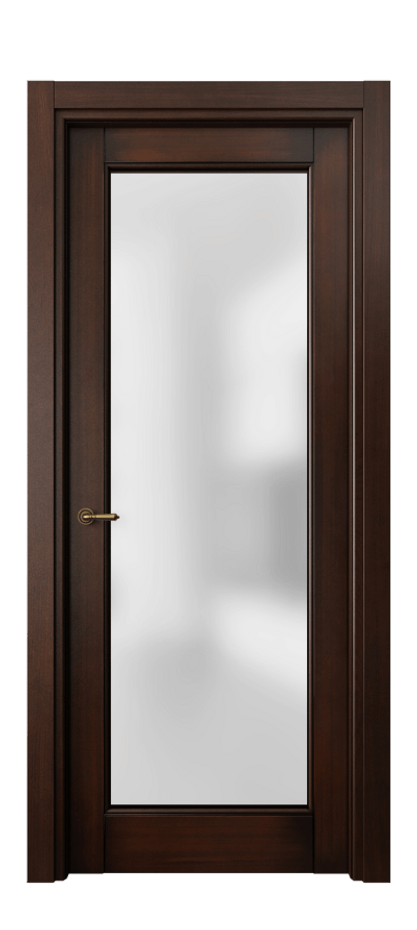 Межкомнатная дверь Toscana Elegante 6300 Бук тёмный с патиной Сатинированное стекло. Цена 20056200 #CURRENCY# | Volhovec