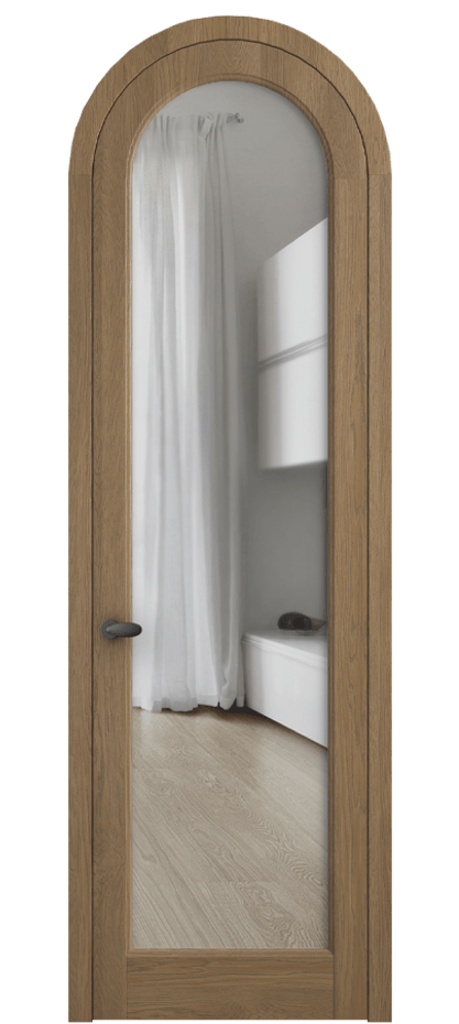 Межкомнатная дверь Палаццо 6814 Дуб мускатный матовый Прозрачное стекло Цена 42761810 so'm | Volhovec