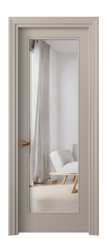 Межкомнатная дверь Esse 8502 Матовый бисквитный Двустороннее зеркало, триплекс Цена 14676700 so'm | Volhovec