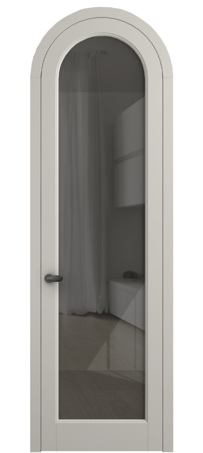 Межкомнатная дверь Палаццо 6814 Матовый облачно-серый Рефлективное серое стекло "Стопсол", калёное Цена 27031340 so'm | Volhovec