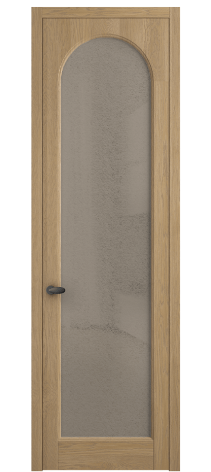 Межкомнатная дверь Палаццо 6804 Дуб соломенный матовый Фактурное бронзовое стекло "Лёд", триплекс Цена 31308550 so'm | Volhovec