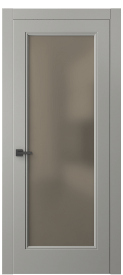 Межкомнатная дверь Linea 8300 Матовый нейтральный серый Сатинированное бронзовое стекло, триплекс Цена 15163900 so'm | Volhovec