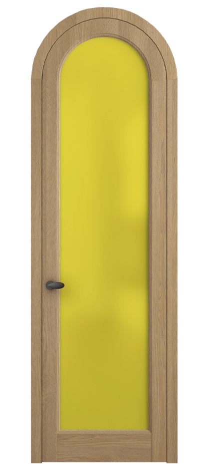 Межкомнатная дверь Палаццо 6814 Дуб соломенный матовый Сатинированное жёлтое стекло, триплекс Цена 42761810 so'm | Volhovec