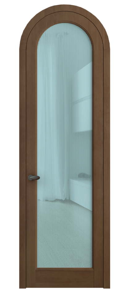 Межкомнатная дверь Палаццо 6814 Бук тёмный матовый Рифлёное голубое стекло "Дюна", триплекс Цена 36081080 so'm | Volhovec